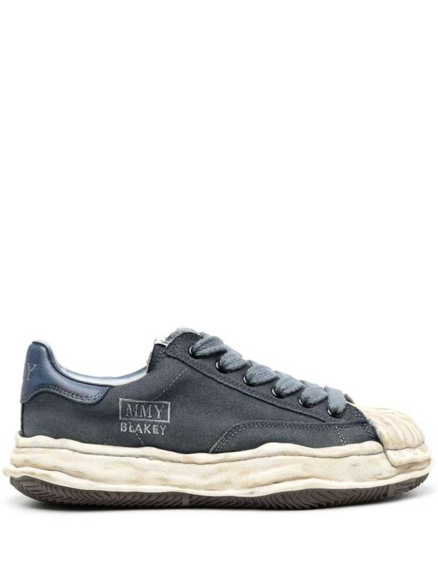 Blakey Original Sole Canvas Low Top Sneakers Black - MAISON MIHARA YASUHIRO - BALAAN 1