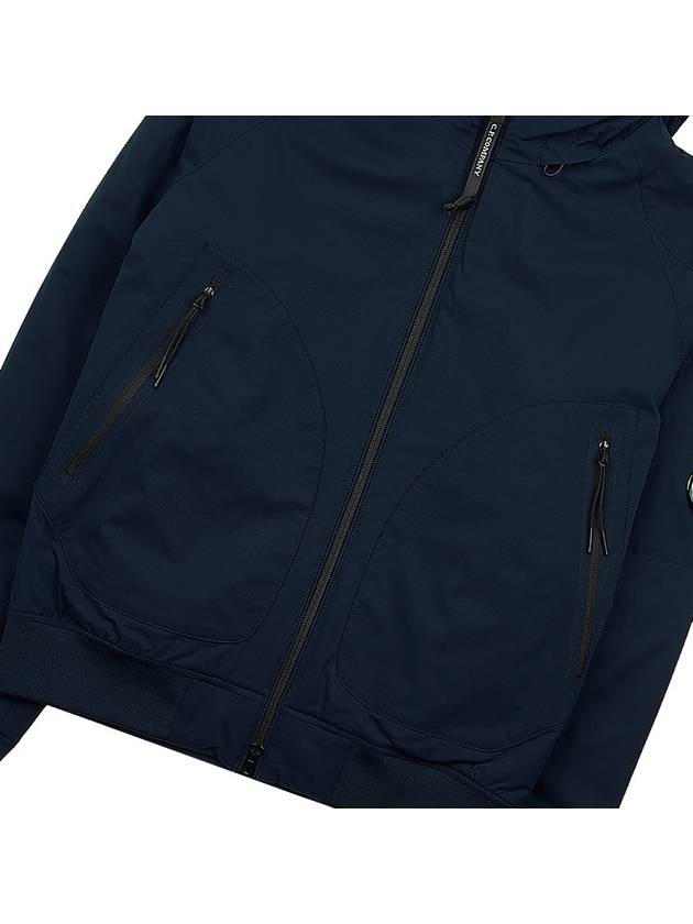 Pro-Tech Ribbed Hooded Jacket Navy - CP COMPANY - BALAAN 8