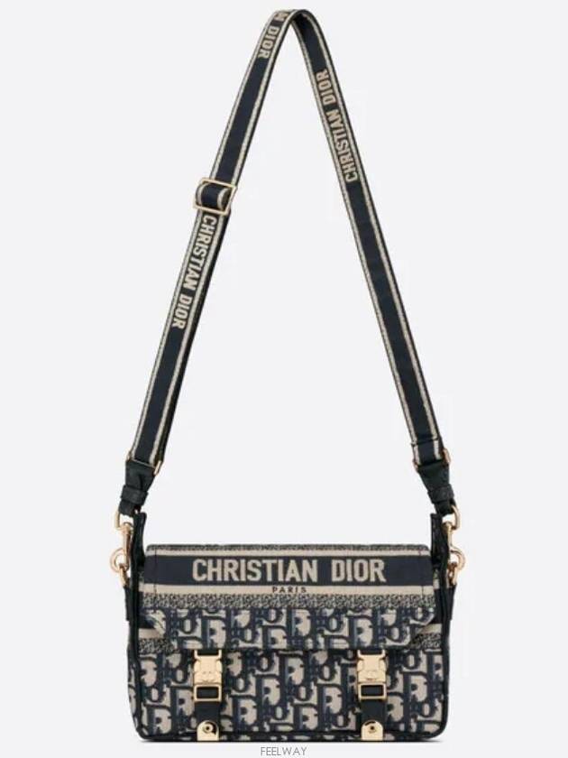 Camp Oblique Jacquard Small Cross Bag Blue - DIOR - BALAAN 7