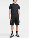 Logo Patch Short Sleeve T-Shirt Navy - STONE ISLAND - BALAAN 4