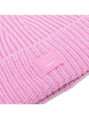 Kids Face Patch Wool Beanie Bubble Pink D40006 BP5 - ACNE STUDIOS - BALAAN 4