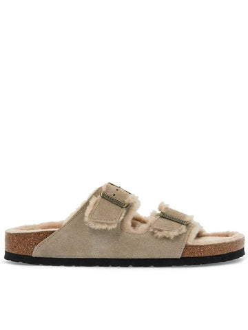 narrow fit arizona shearling slides - BIRKENSTOCK - BALAAN 1