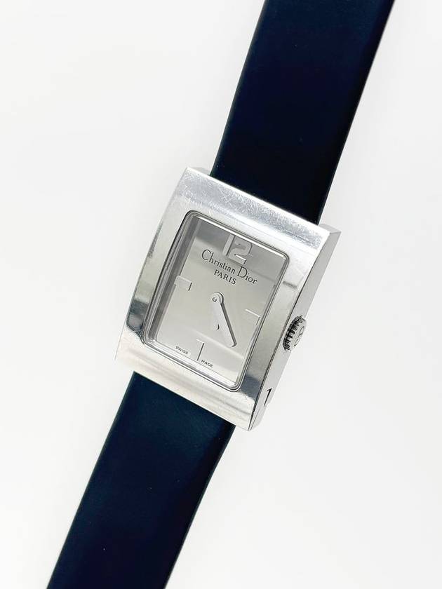 Silver Maris Black Lambskin Square Women s Watch 4VDIC39325 - DIOR - BALAAN 2