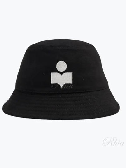 Haley Embroidered Logo Bucket Hat Black - ISABEL MARANT - BALAAN 2