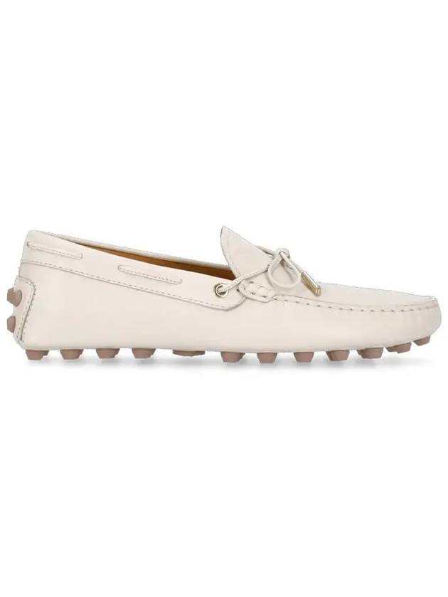 Gommino Bubble Leather Driving Shoes Off White - TOD'S - BALAAN 5