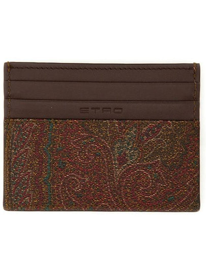 Etro Paisley Print Card Holder - ETRO - BALAAN 2