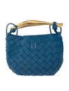 Sardin Intrecciato Mini Tote Bag Blue - BOTTEGA VENETA - BALAAN 2