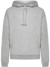 Mini Logo Hoodie Grey - SAINT LAURENT - BALAAN 2