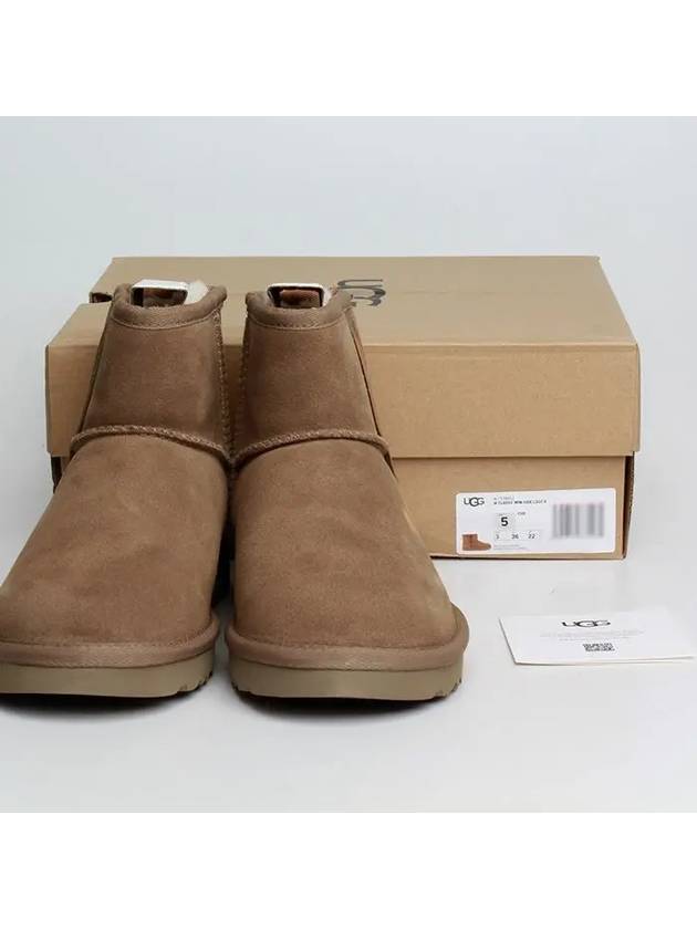 Classic Side Logo II Mini Fleece Winter Boots Chestnut - UGG - BALAAN.