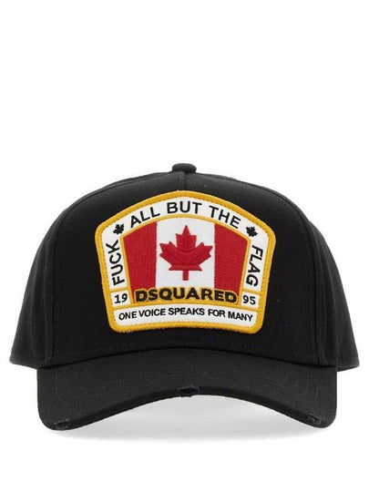 Canadian Flag Ball Cap Black - DSQUARED2 - BALAAN 2