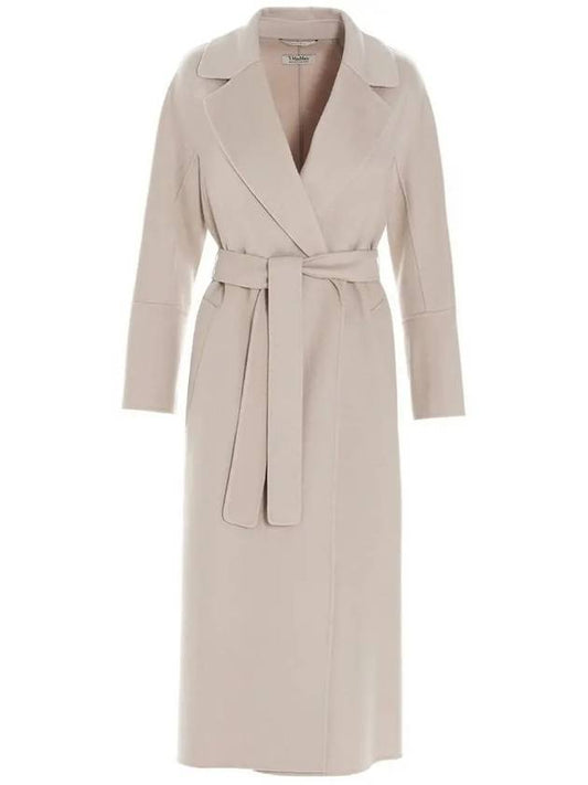 ELISA Wool Belt Long Coat Ivory 2390110231 099 - MAX MARA - BALAAN 2