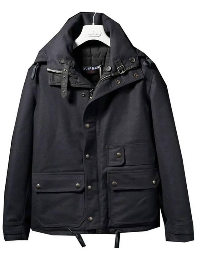 11th Anniversary Equipment Half Padded Jacket Navy G19U531 A1 - GOLDEN GOOSE - BALAAN 1