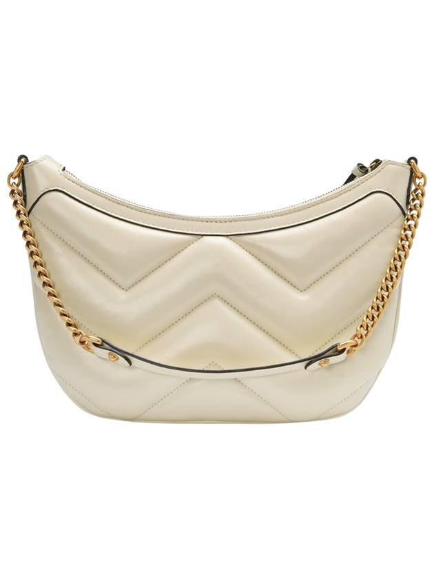 Marmont Small Leather Shoulder Bag White - GUCCI - BALAAN 3