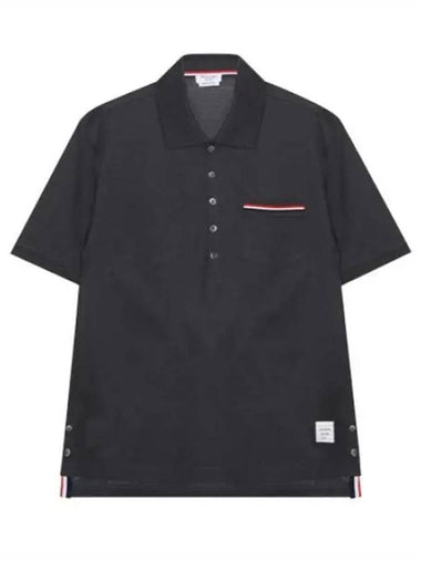 RWB pocket trimming short sleeve collar for men - THOM BROWNE - BALAAN 1