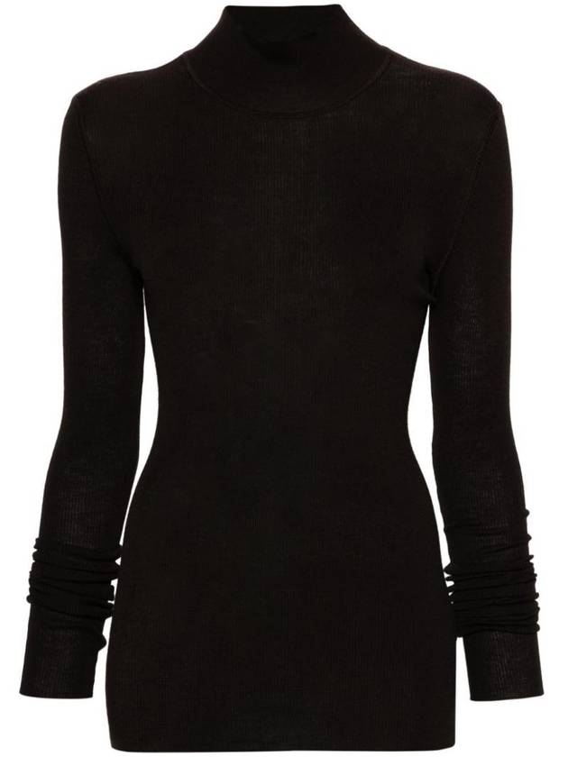 Woolen Turtleneck Black - BOTTEGA VENETA - BALAAN 1