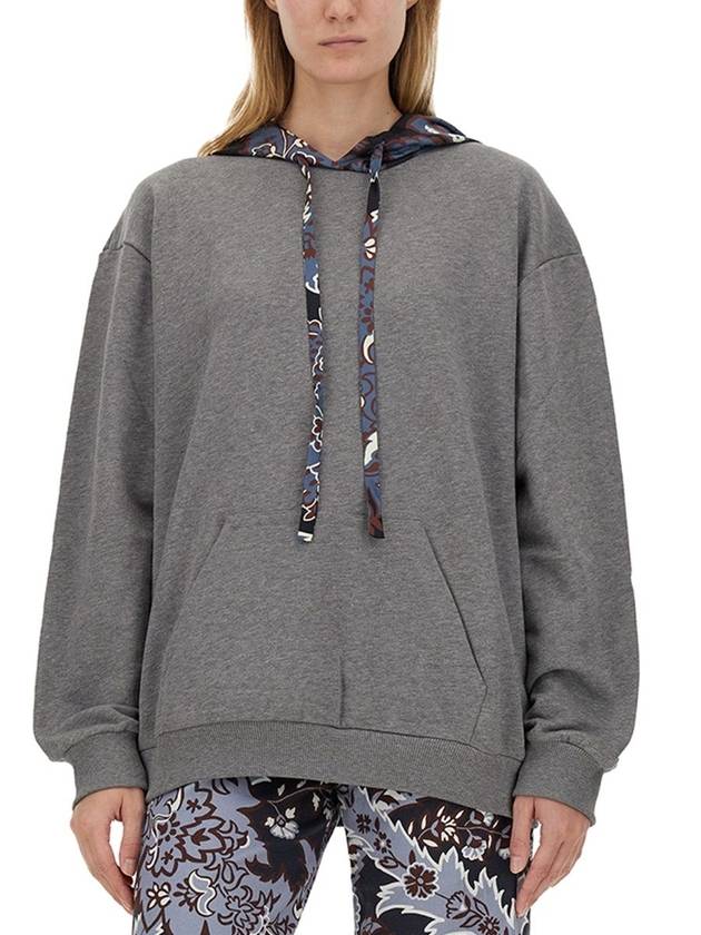 Etro Grey Cotton Blend Sweatshirt - ETRO - BALAAN 4