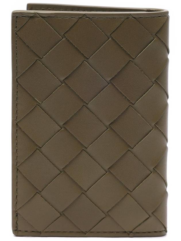 Intrecciato Flap Card Case Mud - BOTTEGA VENETA - BALAAN 5