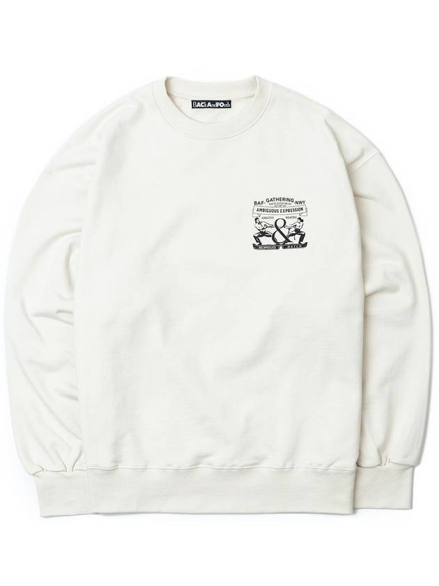 Print Logo Sweatshirt Ivory - BACKANDFORTH - BALAAN 2