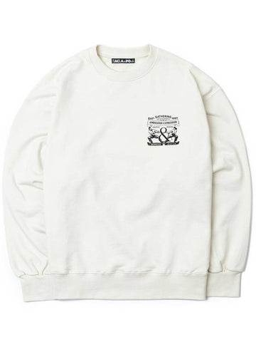 Print Logo Sweatshirt Ivory - BACKANDFORTH - BALAAN 1