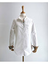 Check Long Sleeve Shirt White - BURBERRY - BALAAN 2