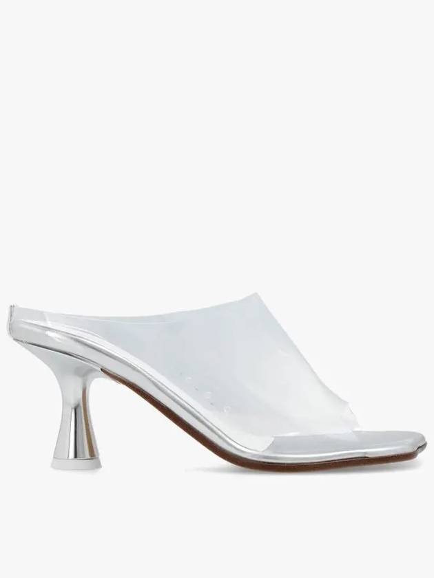 Transparent PVC Heels Mules Silver - MAISON MARGIELA - BALAAN 4