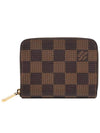 Women s Louis Vuitton N63070 Damier Eben Canvas Zippy Coin Perth gt Money clip purse Gangbuk used luxury goods - LOUIS VUITTON - BALAAN 2