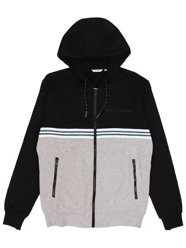 Striped point multicolor hooded zip-up JP162 - IKALOOOK - BALAAN 1