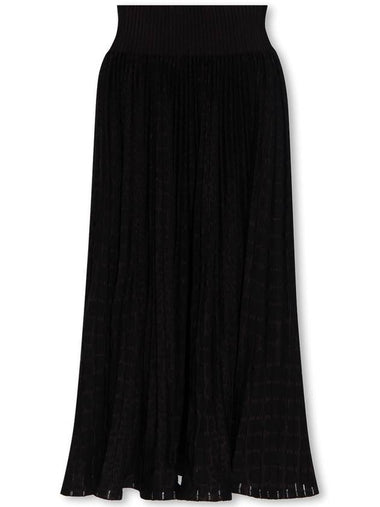 Alaïa Pleated Skirt, Women's, Black - ALAIA - BALAAN 1