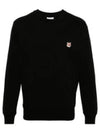 Fox Head Patch Regular Sweatshirt Black - MAISON KITSUNE - BALAAN 2