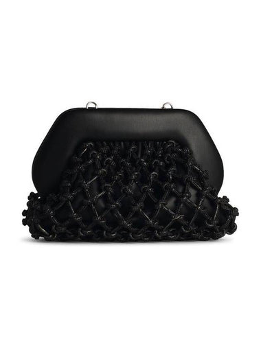 Themoirè 'Tia Knot Strass' Black Vegan Leather Bag - THE MOIRE - BALAAN 1