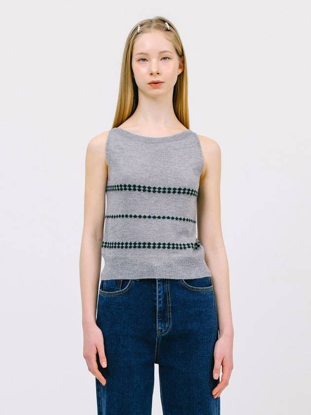 Slim Knit Sleeveless Grey - JUN BY JUN K - BALAAN 2