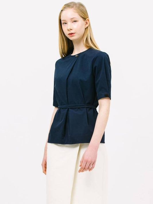 half sleeve strap blouse_navy - JUN BY JUN K - BALAAN 2