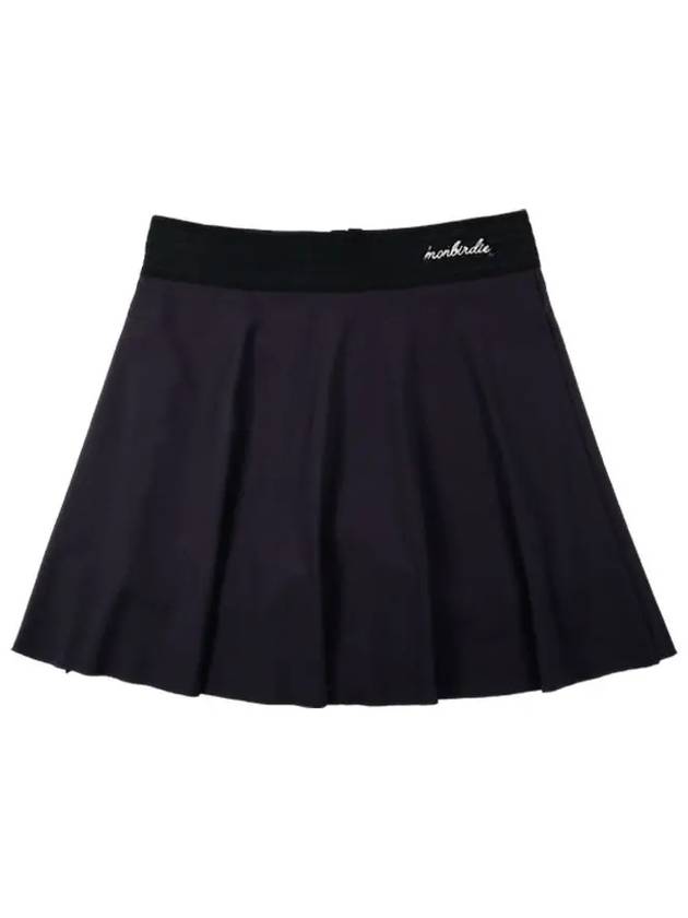 MONBIRDIE LOGO WAIST E BAND Cool sporty skirt BLACK - MONBIRDIE GOLF - BALAAN 2