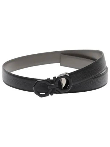 Ferragamo Double Gancini Reversible Belt - SALVATORE FERRAGAMO - BALAAN 1