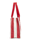 Large Easy Striped Tote Bag Red - GANNI - BALAAN 3