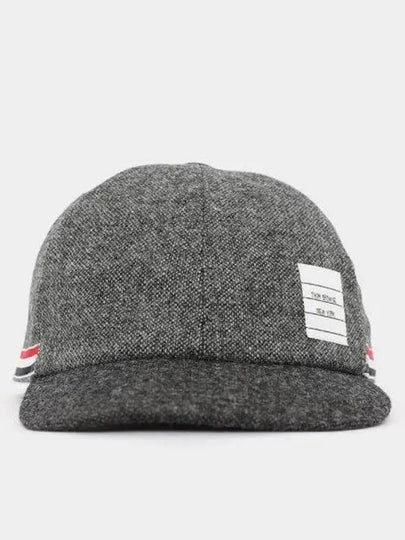 Striped Wool Ball Cap Grey - THOM BROWNE - BALAAN 2