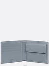 Compact Wallet Dior Gray Grained Calfskin CD Ic - DIOR - BALAAN 3