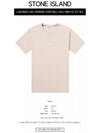 21SS 74152NS85 V0082 Back Logo Round Short Sleeve T-Shirt Indie Pink Men's T-Shirt TJ - STONE ISLAND - BALAAN 2