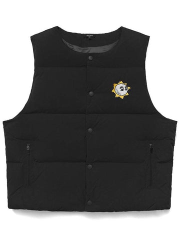 MALBON GLO GANG PUFFER VEST BLACK - MALBON GOLF - BALAAN 1