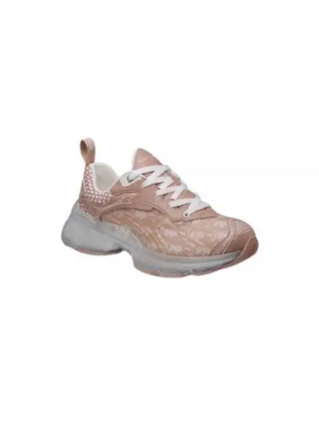 Vibe Oblique Transparent Rubber Low Top Sneaker Nude - DIOR - BALAAN 2