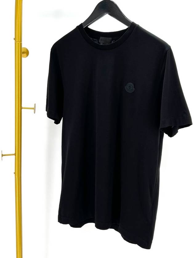 Black Waffen Short Sleeve T Shirt L Size - MONCLER - BALAAN 1