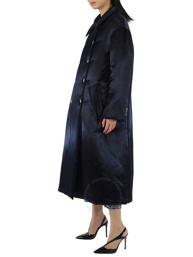 Khaite Ladies Dark Navy Luma Coat, Size Medium - KATE - BALAAN 3