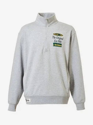 Uni Half Zip Sweatshirt 15 Gray - NEW BALANCE - BALAAN 1