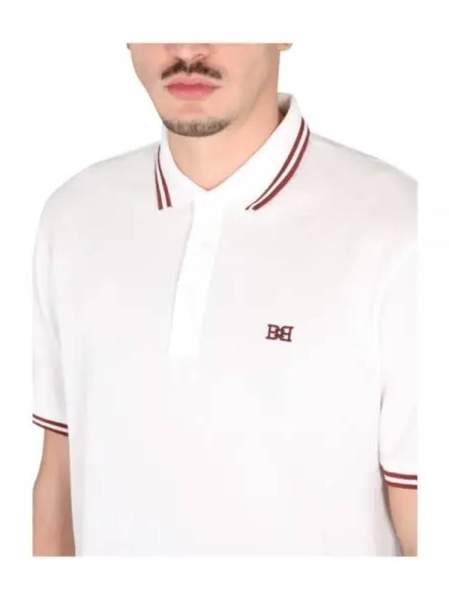 Cotton Polo Shirt White - BALLY - BALAAN 2