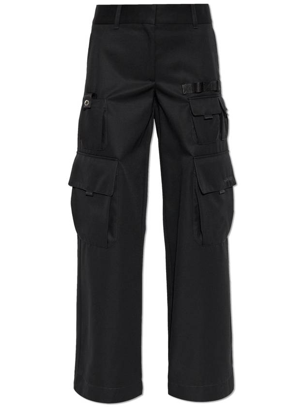 Off-White Trousers With Pockets, Women's, Black - OFF WHITE - BALAAN 1