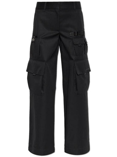 Off-White Trousers With Pockets, Women's, Black - OFF WHITE - BALAAN 1