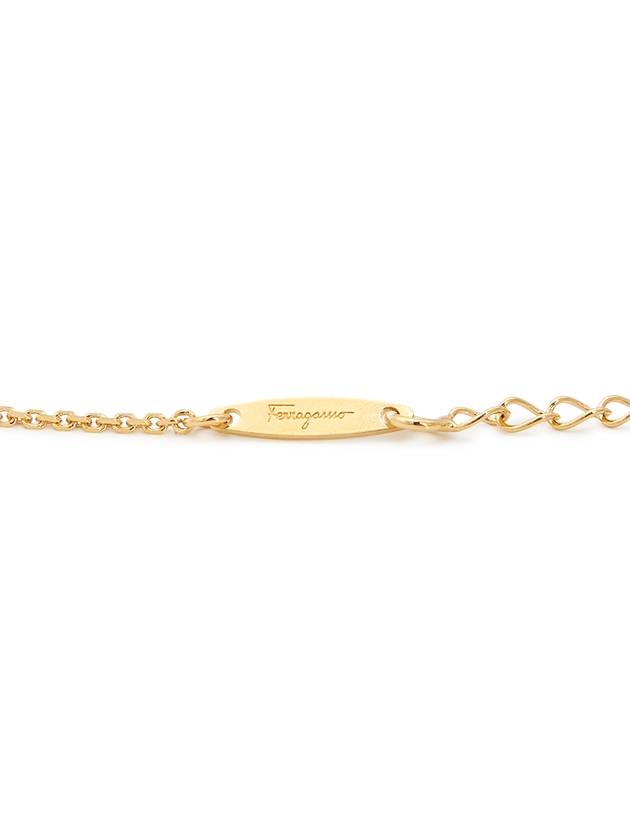 Gancini Crystals Necklace Gold - SALVATORE FERRAGAMO - BALAAN 8