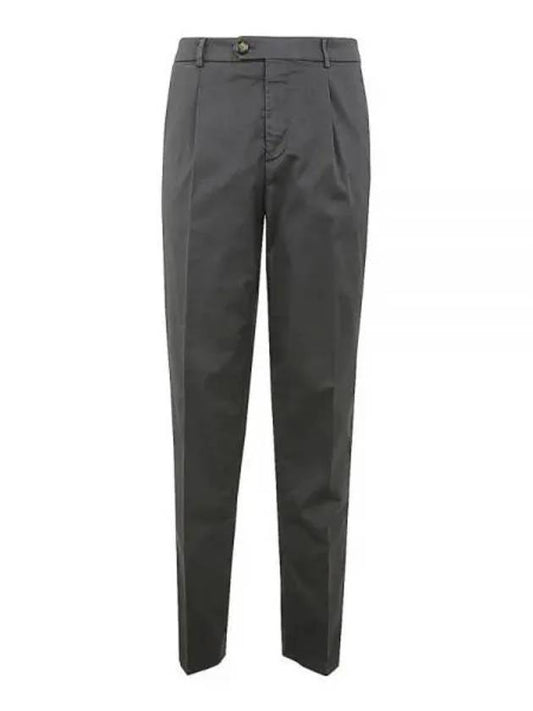 Lace Sure Fit Cotton Straight Pants Antharacite - BRUNELLO CUCINELLI - BALAAN 2