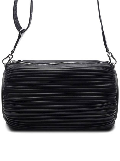 Pleated Leather Shoulder Bag Black - LOEWE - BALAAN 2