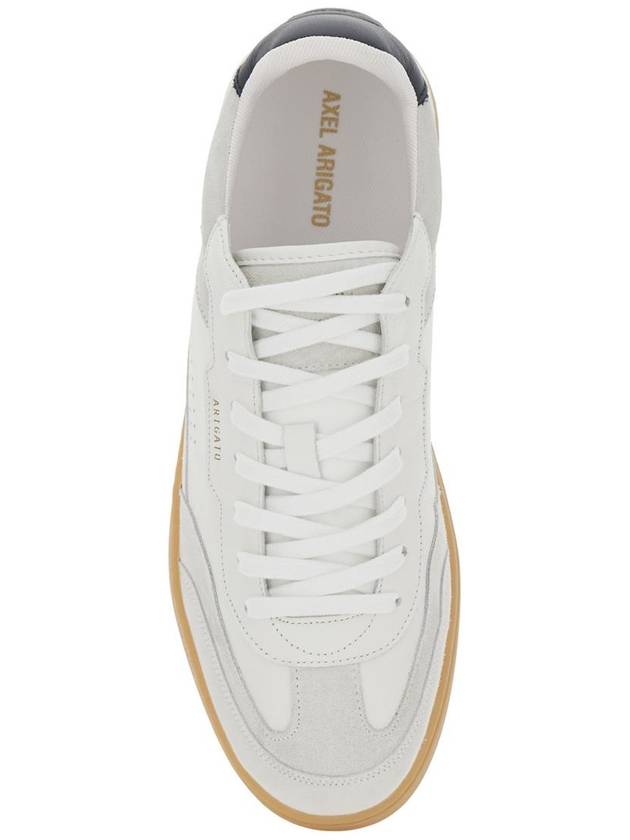 'Dice T-Toe' White Low Top Sneakers With Logo Patch On The Tongue And Logo Lettering On The Rear In Leather Man - AXEL ARIGATO - BALAAN 4